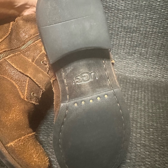 UGG Rustic Brown Lace-Up Boots